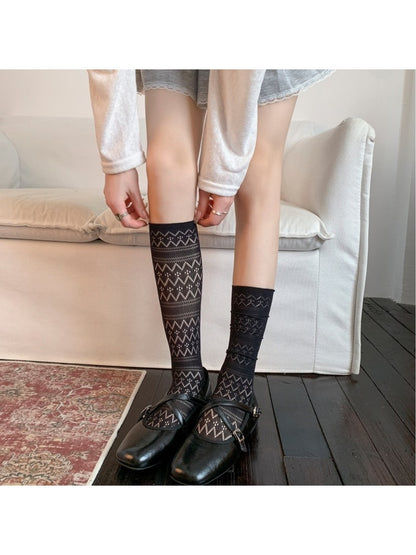 Rufia - Elegant Style Sheer Mesh Socks