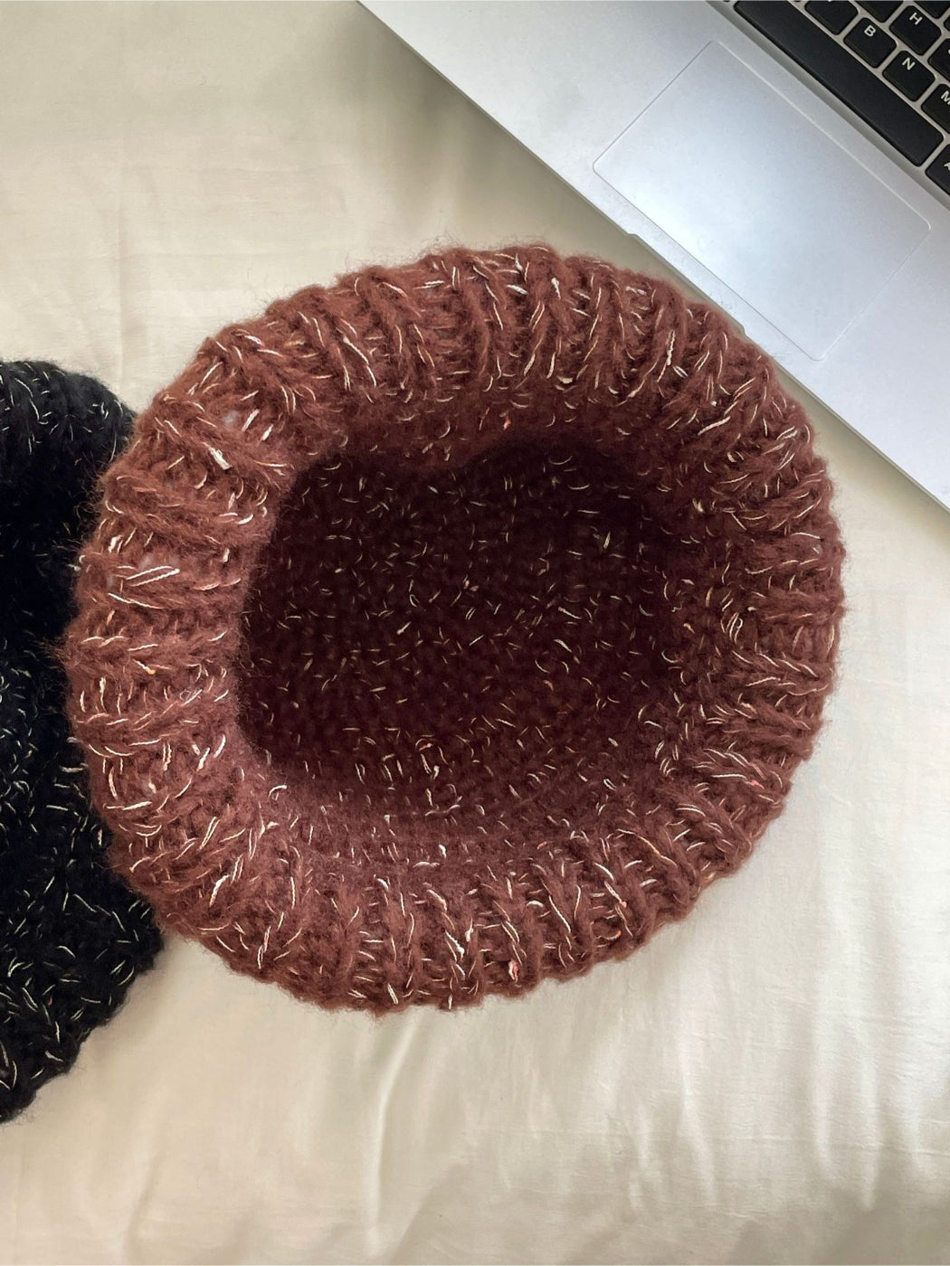 Haila - Textured Roll-Brim Knit Beanie