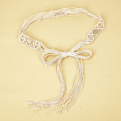Beco Woven Long Tassels Belt additional product view