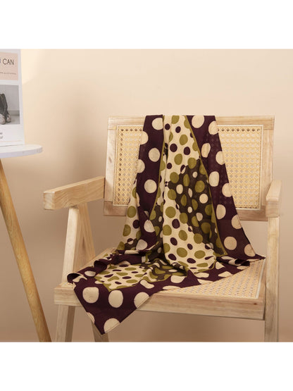 Scarvii - Abstract Polka Dot Print Scarf
