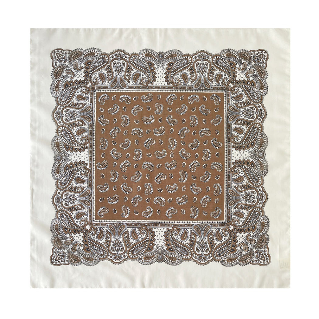 Scarvii - 27.5" Boho Paisley Print Scarf - Vintage & Light