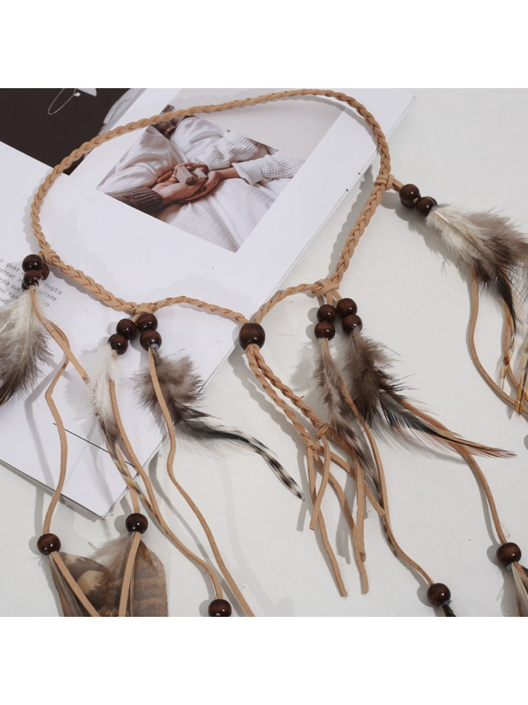 Hairish - Boho Feather Hair Garland