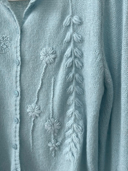 Crosa - Knitted Sweater Featuring Exquisite Embroidery
