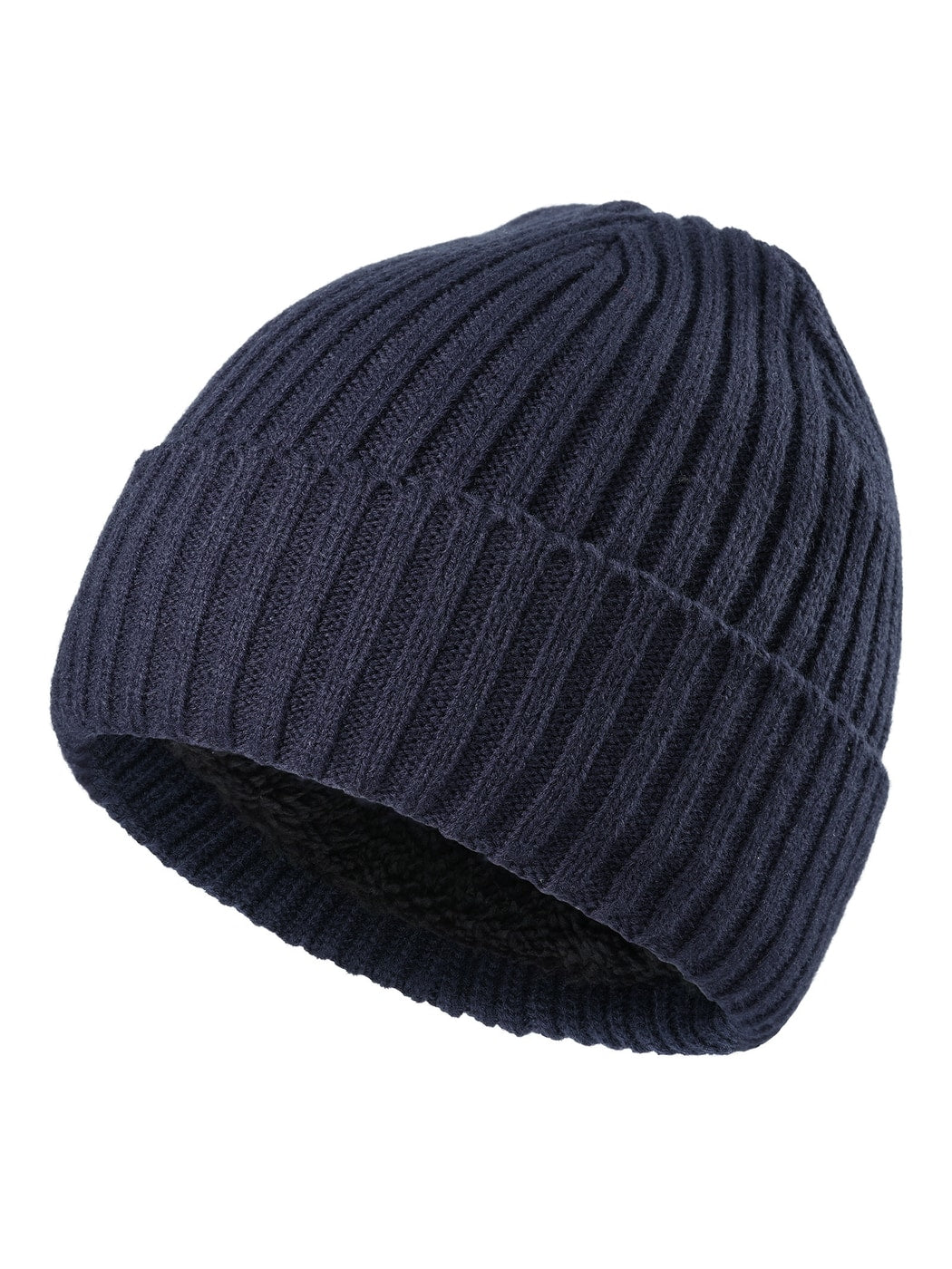 Haila - Foldable Brimless Round Crown Knit Beanie