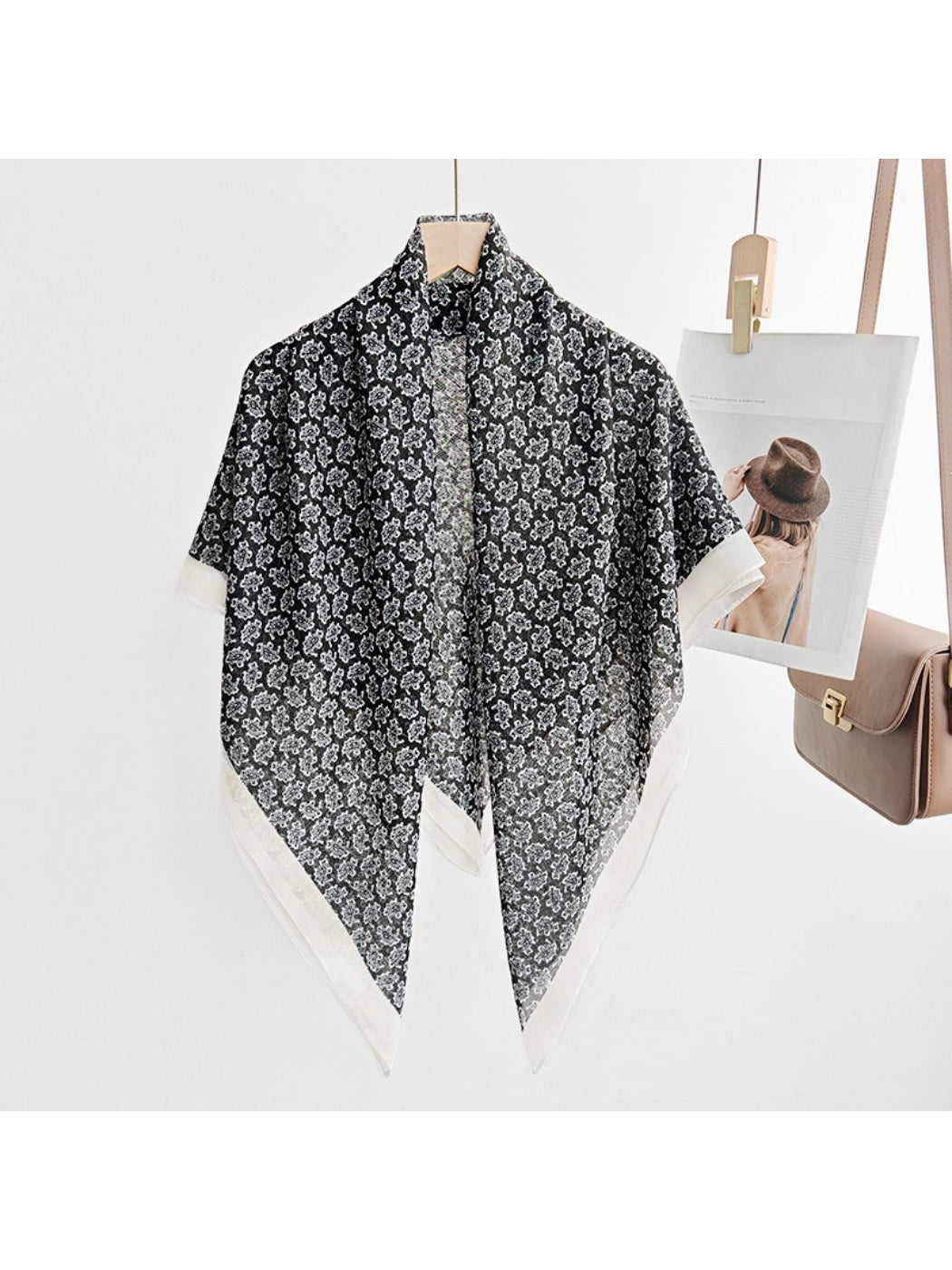 Scarvii Delicate Floral Print Scarf