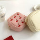 Cosbai - Compact Pouch with Cherry Print for Women