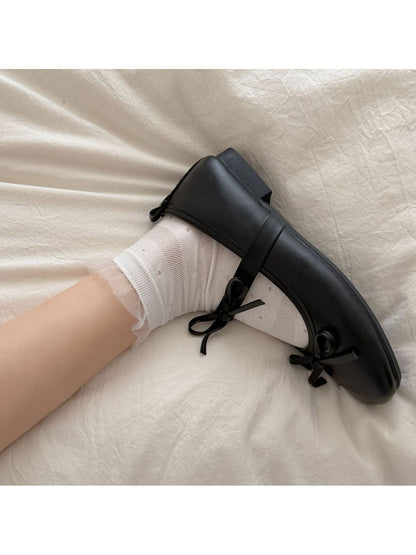Rufia - White Sweet Style Casual Ankle Socks