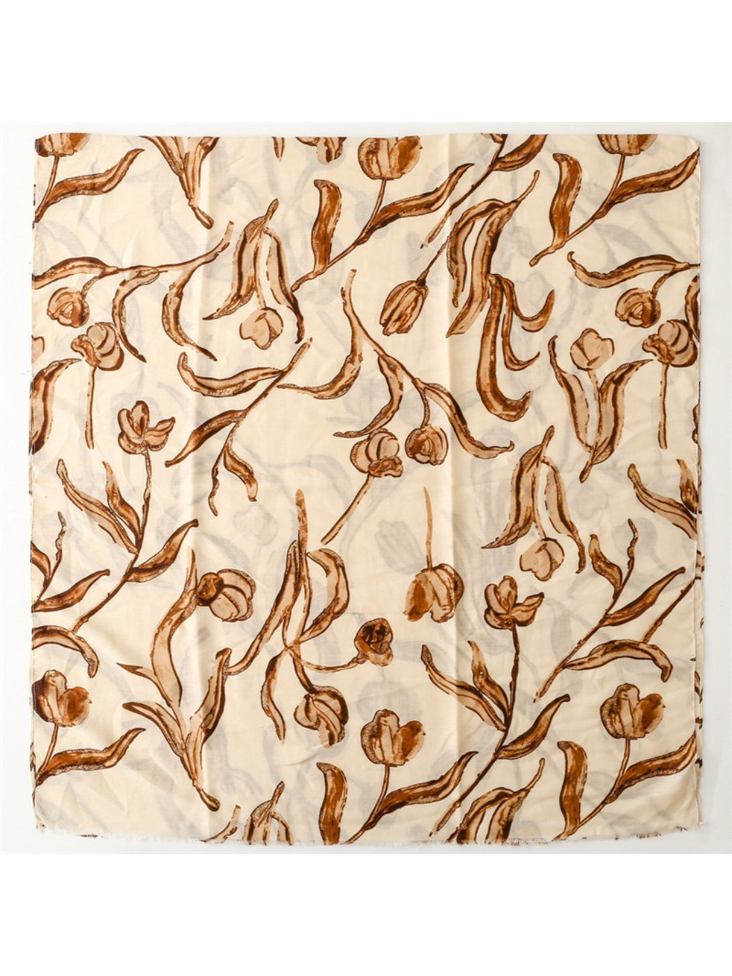 Scarvii - Abstract Tulip Sketch Print Scarf