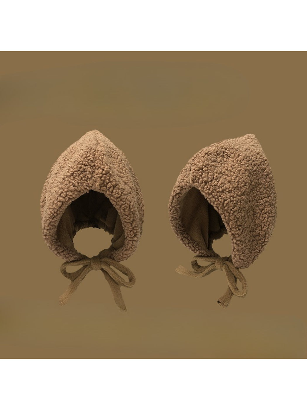 Haila - Fleece Tie-Up Winter Bonnet Hat