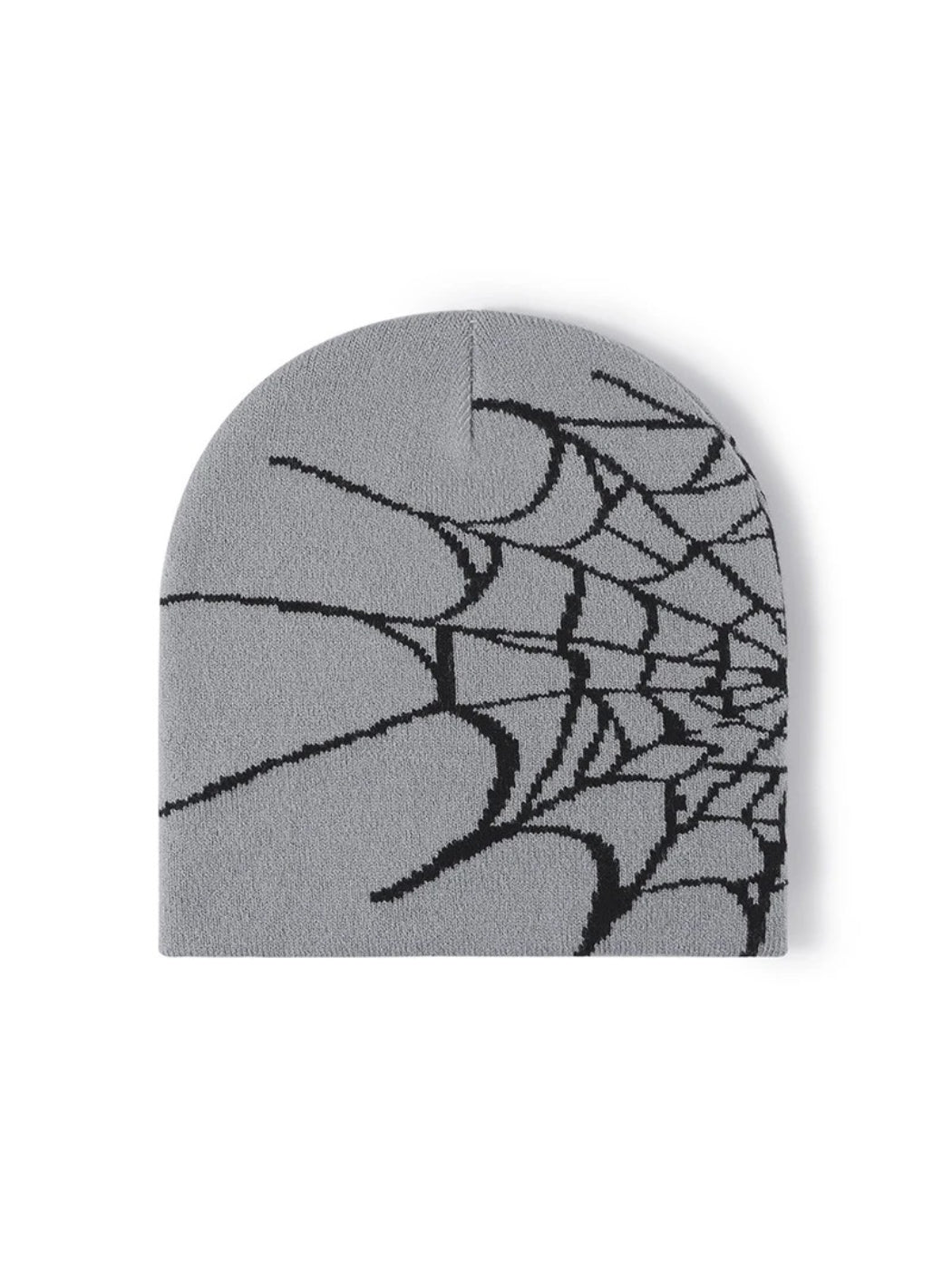 Haila - Spiderweb Graphic Brimless Knit Beanie