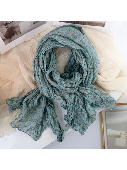 Scarvii - Ditsy Floral Crinkle Lightweight Scarf