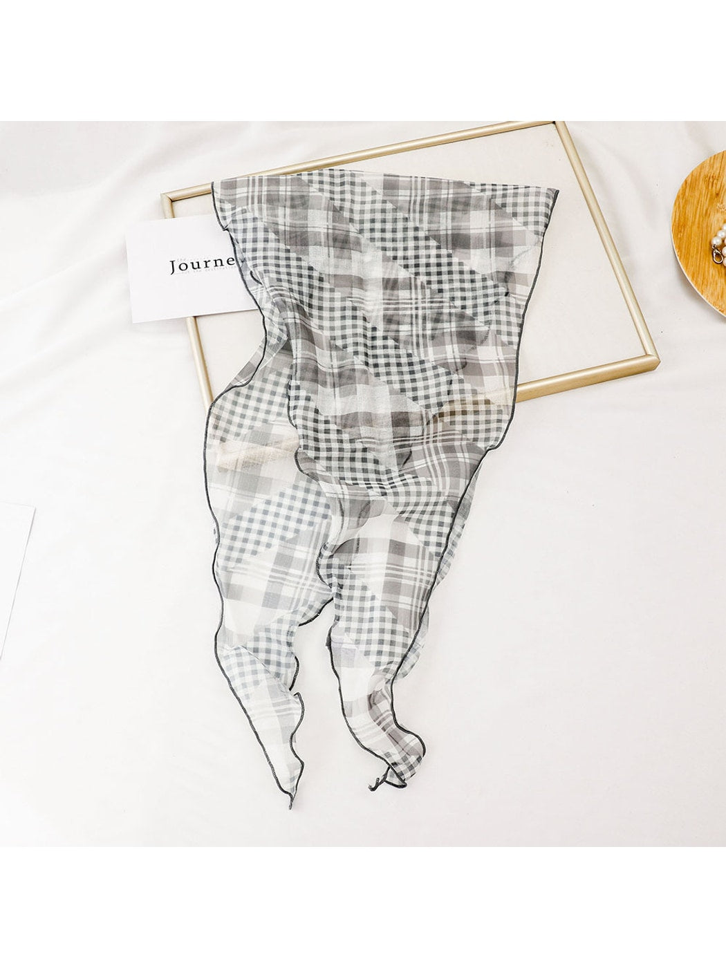 Scarvii - Fashion Print Diamond Shaped Scarf