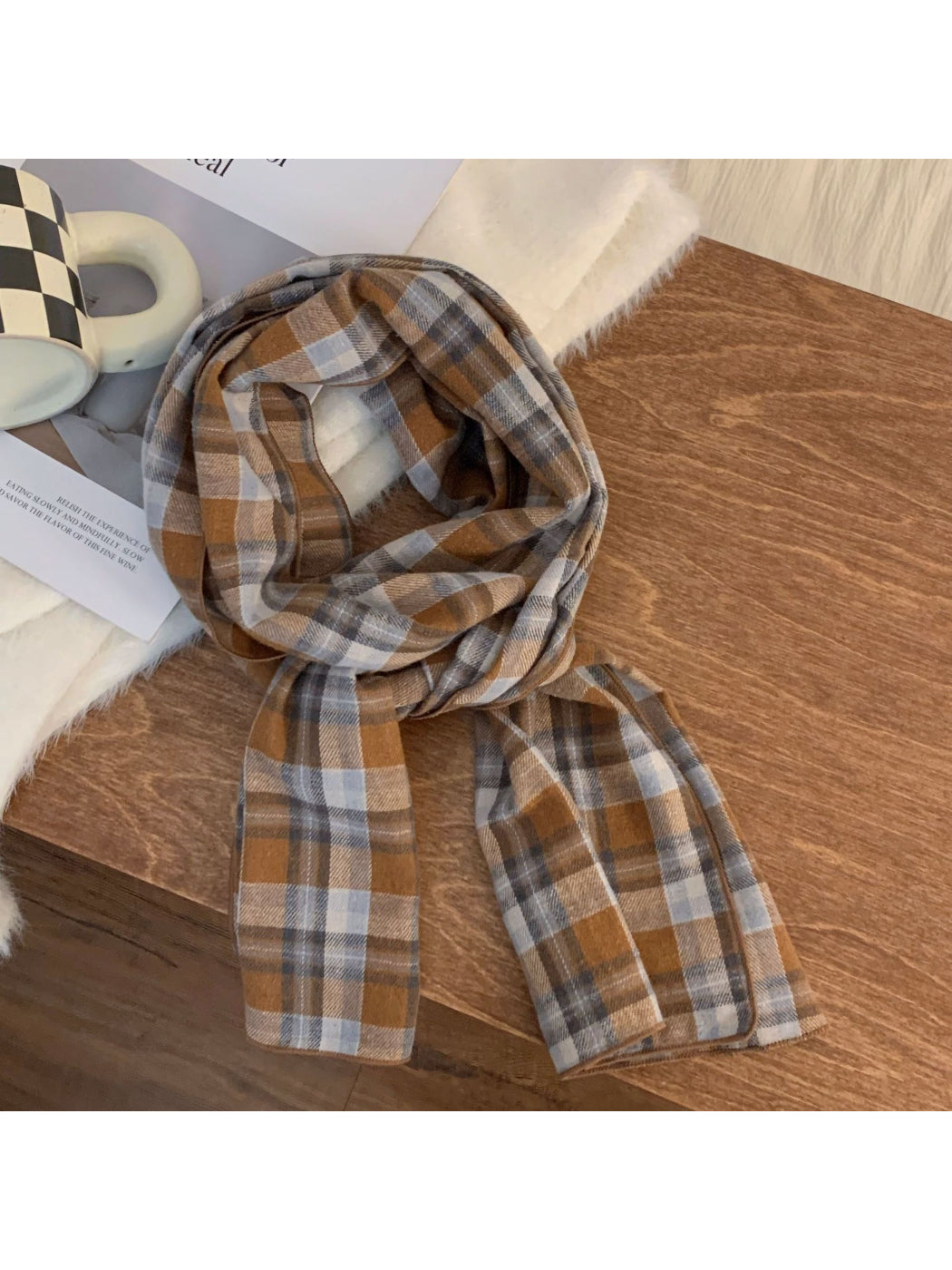 Scarvii - Vintage Check Plaid Scarf