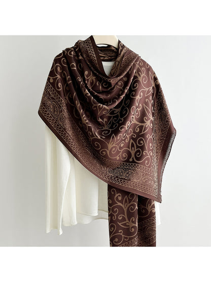 Scarvii - Summer Scrollwork Print Scarf Wrap