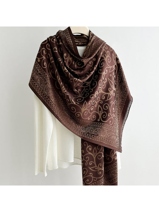 Scarvii - Summer Scrollwork Print Scarf Wrap