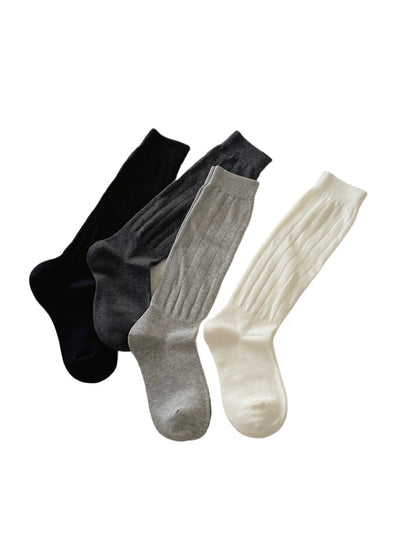 Rufia – Solid Color Long Slouch Socks