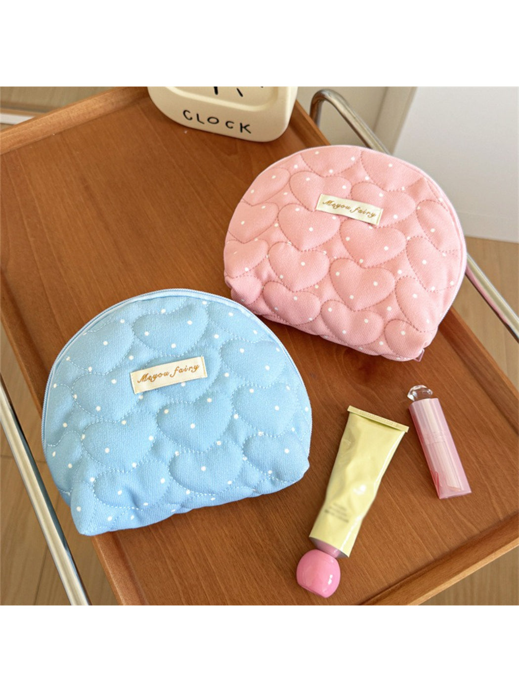 Cosbai Colorful Polka Dot Zip Bag product image