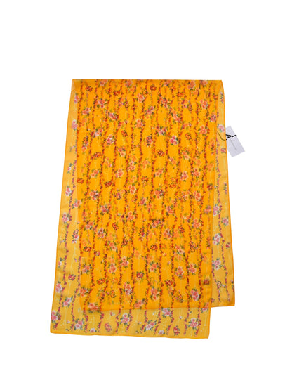 Scarvii - Vines Flower Print Scarf - Cool & Soft
