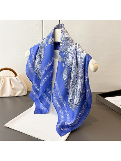 Scarvii - Paisley Border Medallion Square Scarf