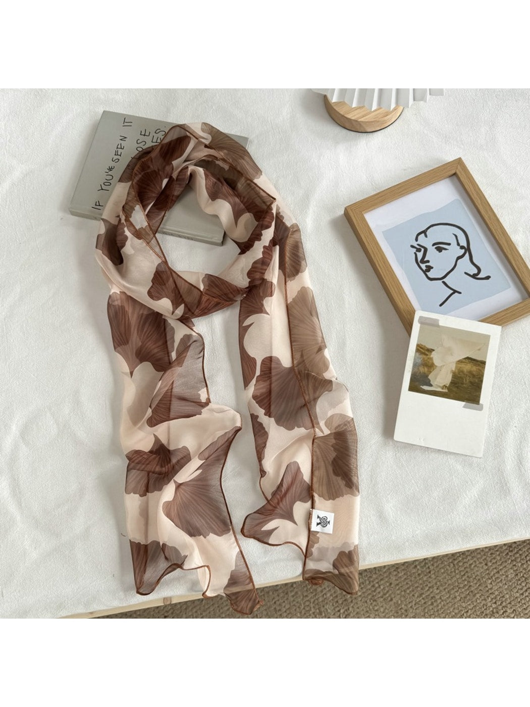 Scarvii - Minimalist Style Pattern Fashion Neck Scarf