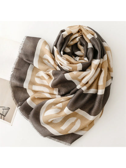 Scarvii - Graphic Stripe Pattern Everyday Scarf