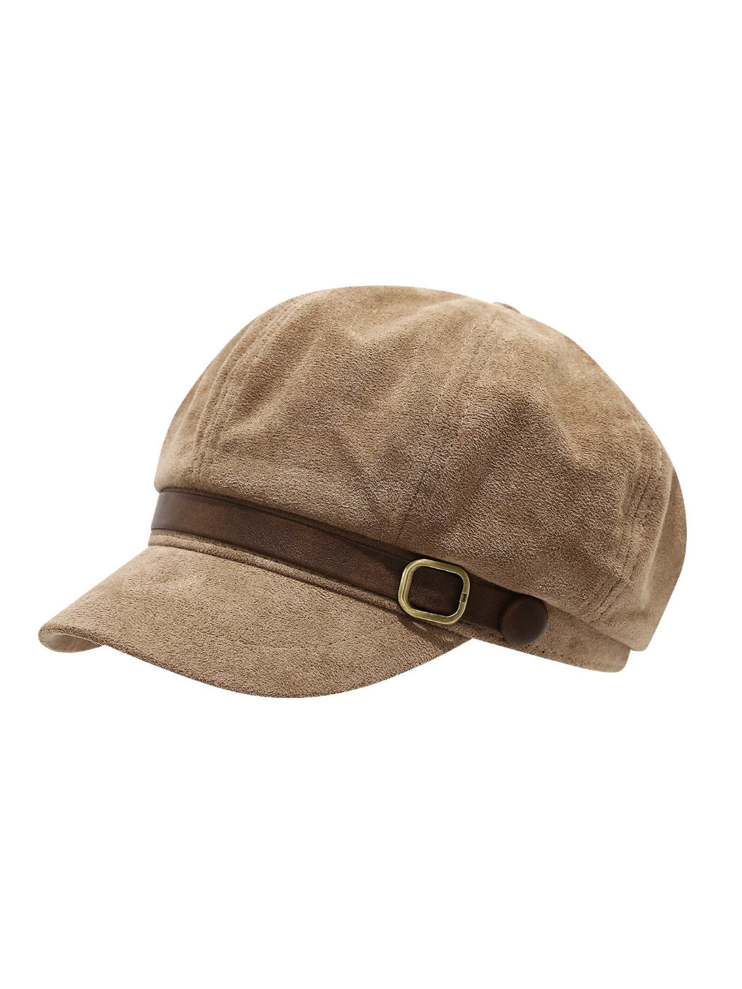 Haila - Vintage Buckle Band Newsboy Cap