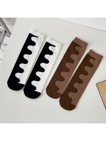 Rufia - Abstract Wave Crew Socks product image 1