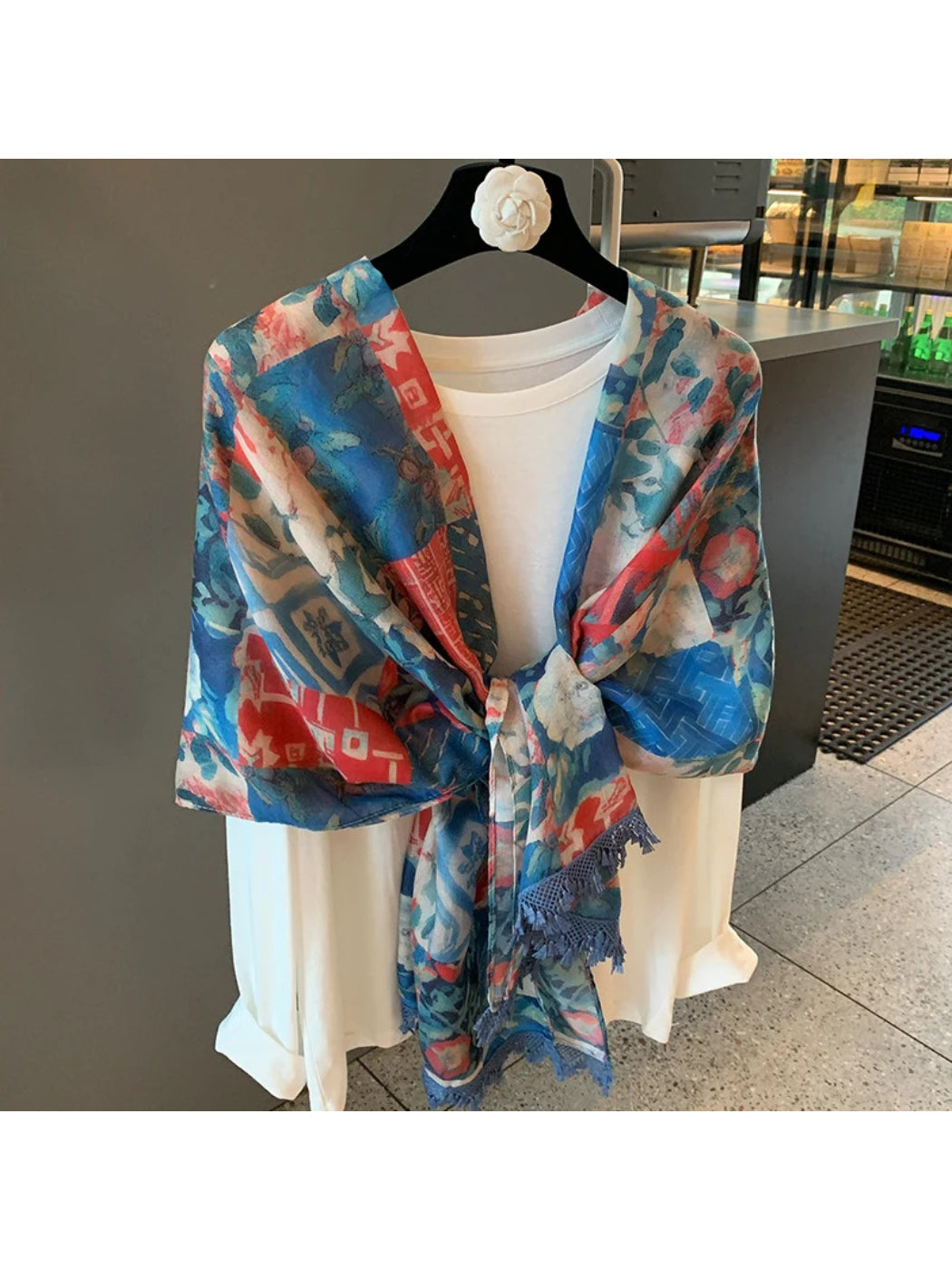 Scarvii - Floral Patchwork Lightweight Scarf