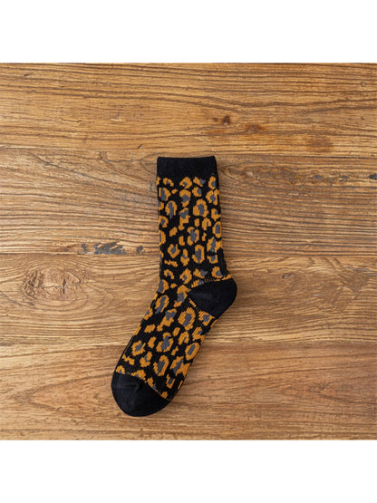 Rufia – Leopard Print Crew Socks