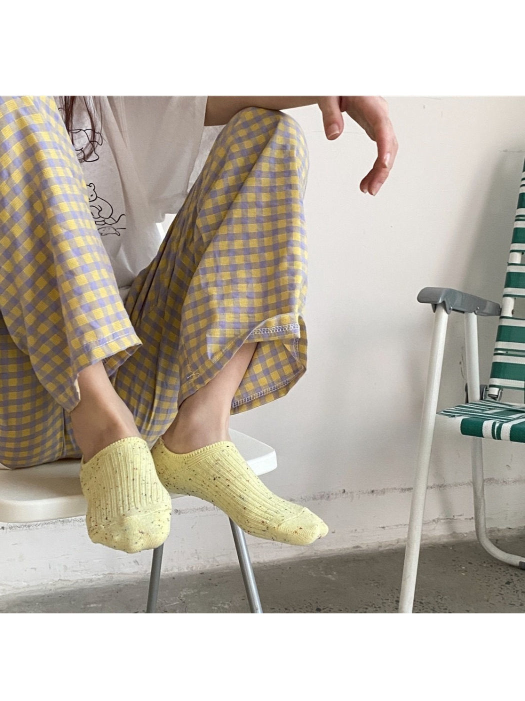 Rufia - Speckled Ribbed Ankle Socks product image 3