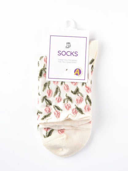 Rufia – Capsule Tulip Pattern Crew Socks