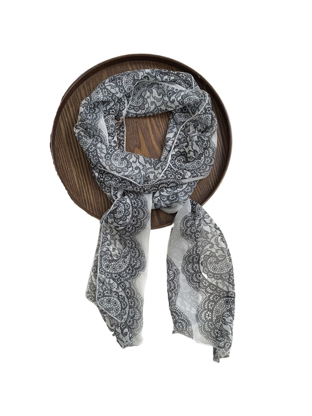 Scarvii - Lightweight Floral Print Scarf