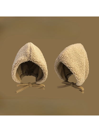 Haila - Fleece Tie-Up Winter Bonnet Hat