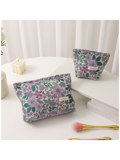 Cosbai - Vintage Botanical Floral Cosmetic Bag