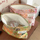 Cosbai - Elegant Watercolor Floral Cosmetic Bag