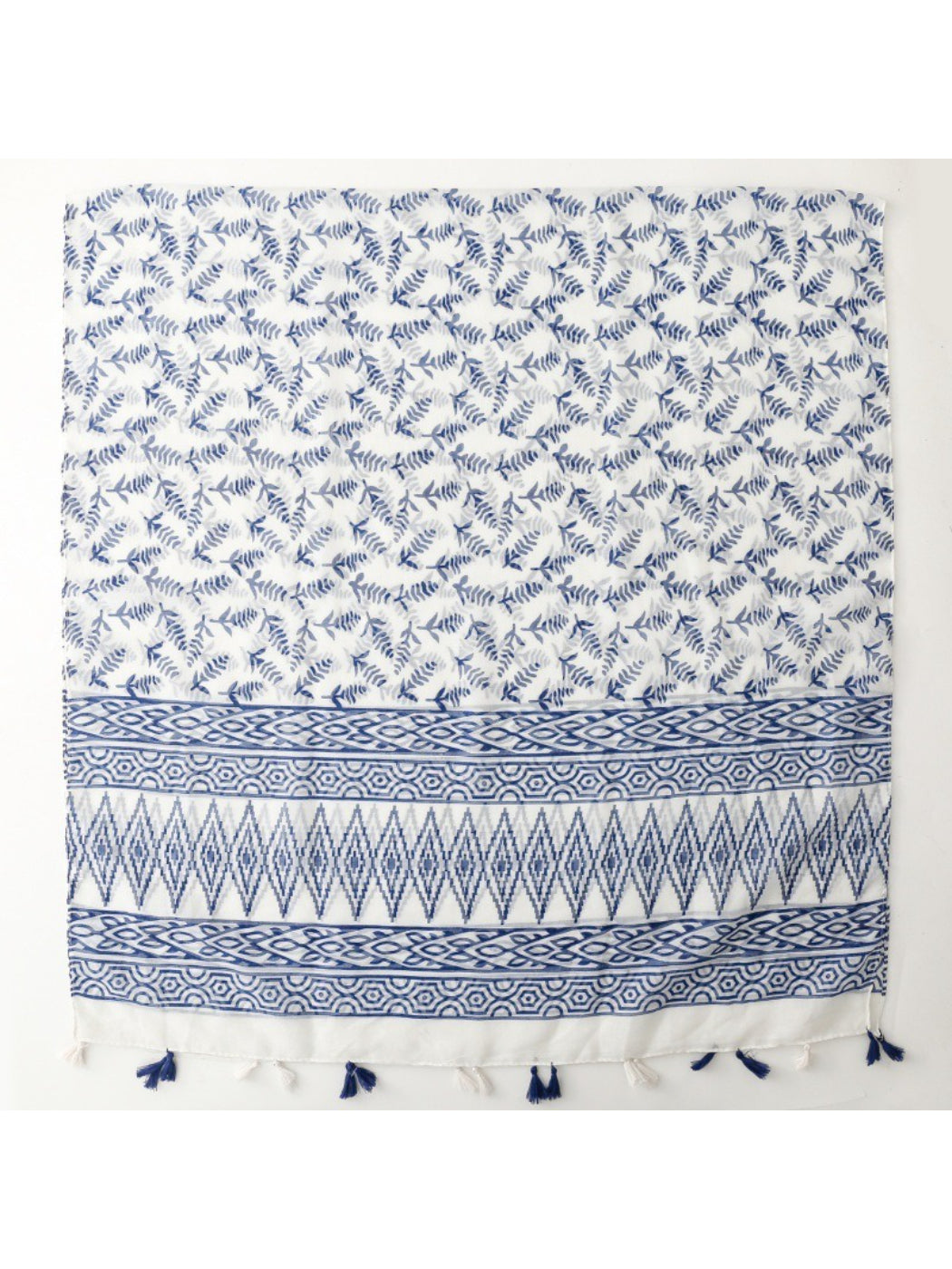Scarvii - Classic Botanical Pattern Print Scarf