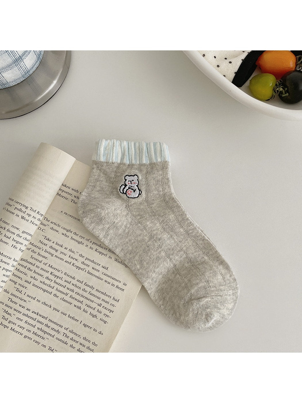 Rufia - Playful Mixed Pattern Ankle Socks