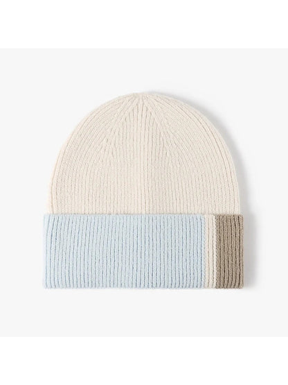 Haila - Colorblock Single-Layer Knit Beanie