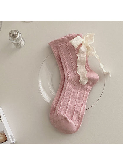 Rufia - Soft Cable Bow Crew Socks product image 8
