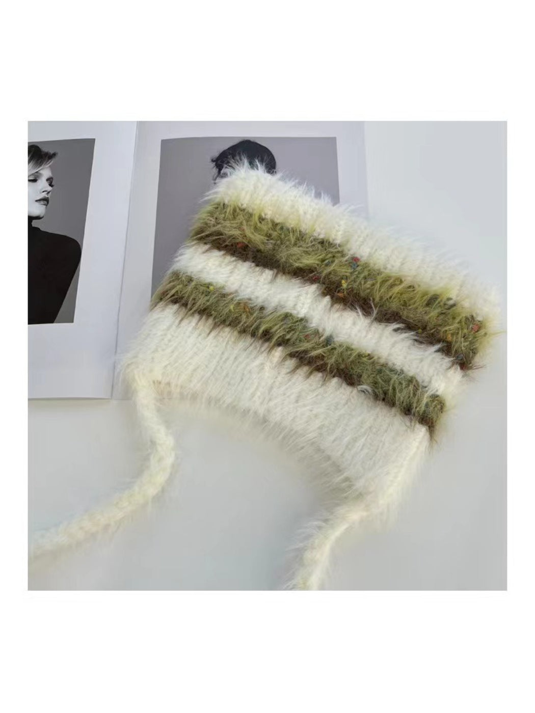 Haila - Street Stripe Faux Fur Hat