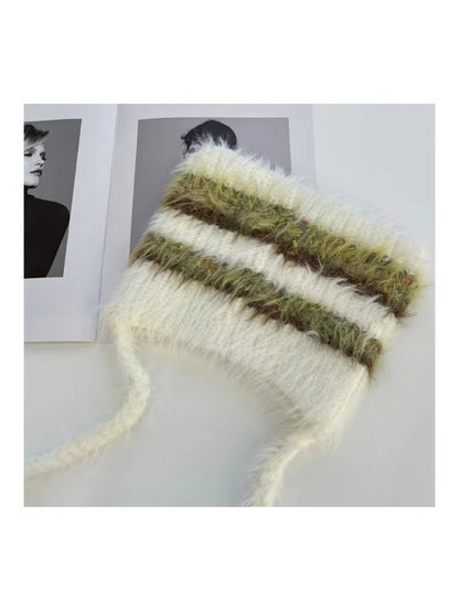 Haila - Street Stripe Faux Fur Hat