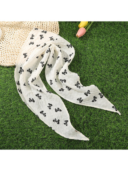 Scarvii - Chic Butterfly Print Triangle Bandana