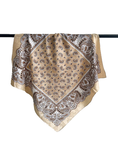 Scarvii - Paisley Print Square Scarf