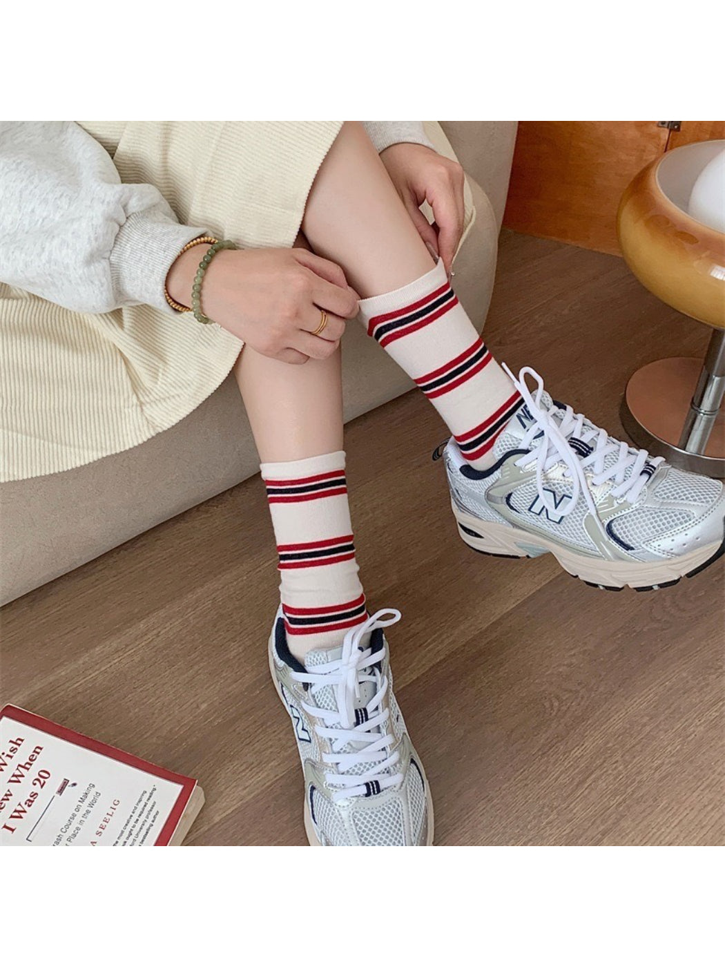 Rufia - Classic Striped Casual Fit Crew Socks product image 2