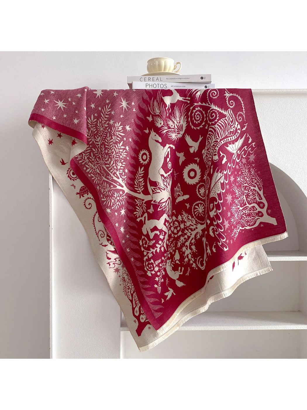 Scarvii - Woven Fringe Pattern Scarf