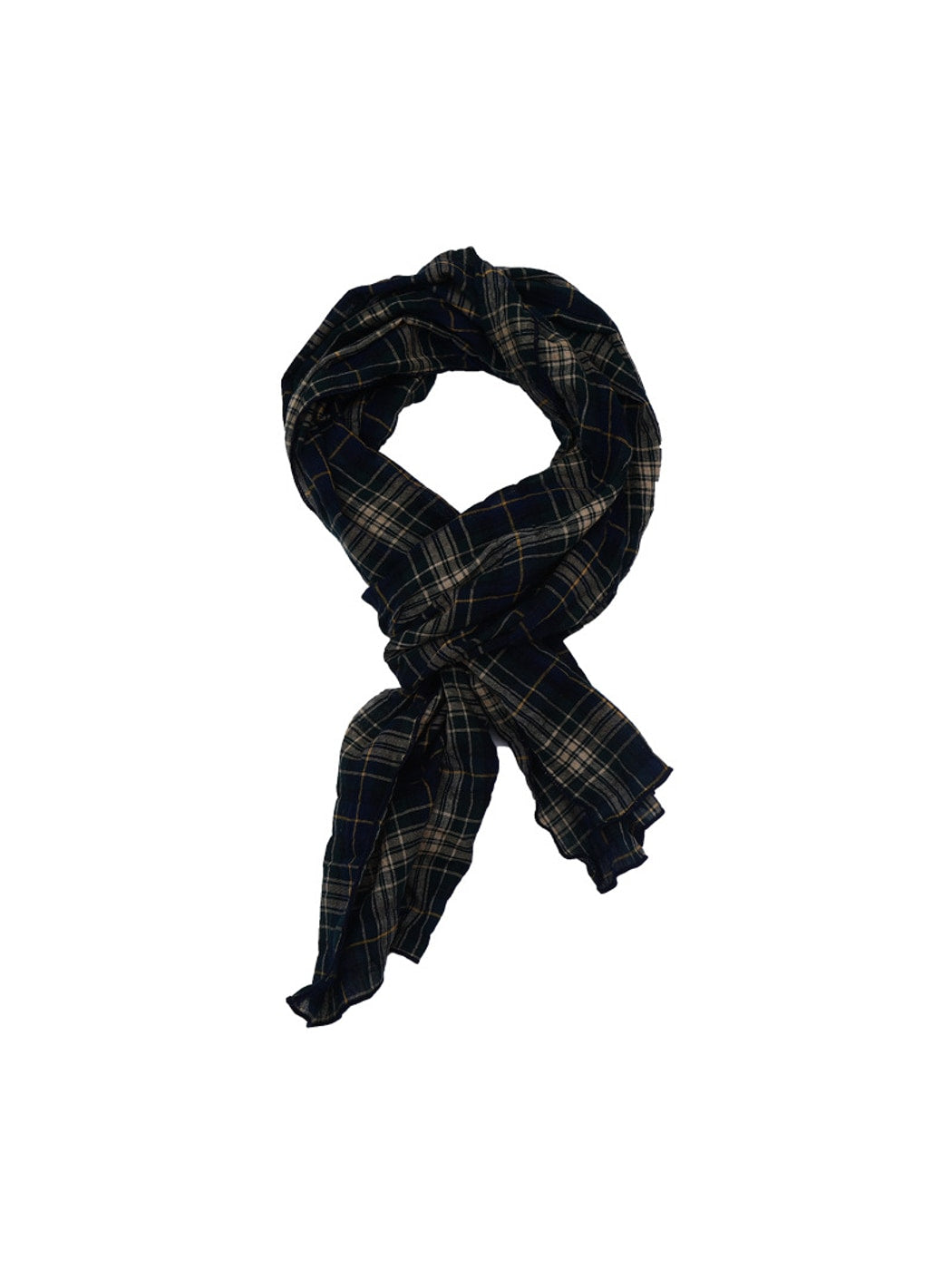 Scarvii - Vintage Plaid Printed Long Scarf