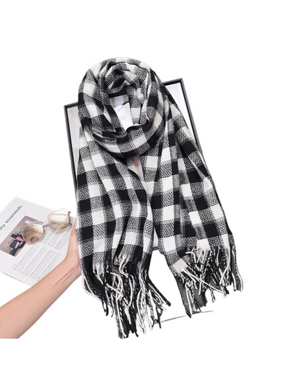 Scarvii - Soft Plaid Winter Scarf