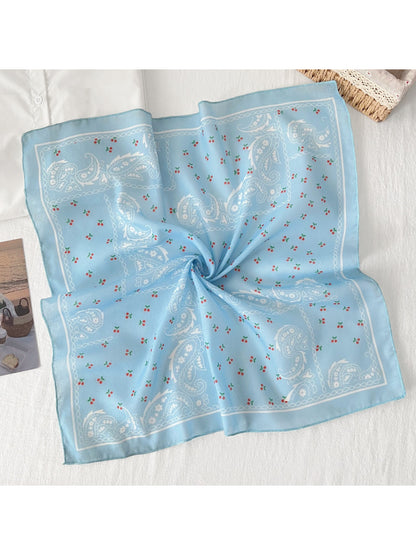 Scarvii Paisley Cherry Square Scarf