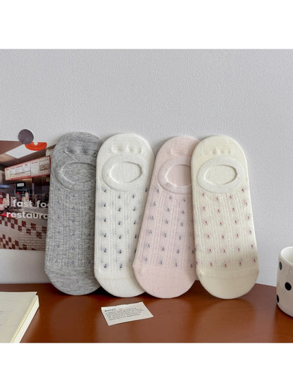 Rufia - Sweet Floral Low Ankle Socks for Women