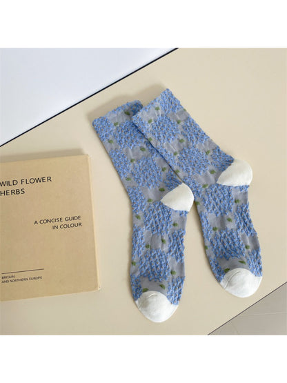 Rufia - Meadow Cluster Jacquard Crew Socks